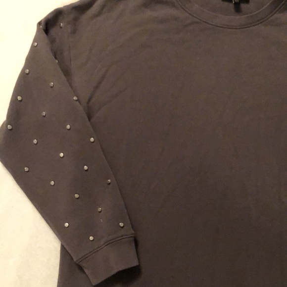 Massimo Fabro Italy 80s sweatshirt dress with studs on arms - Picture 3 of 11